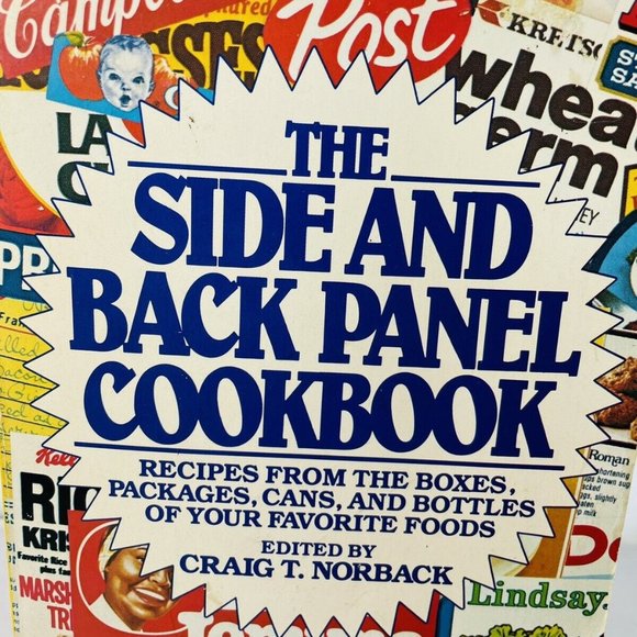 THE SIDE & BACK PANEL COOKBOOK-Recipes from Boxes, Can First Printing Vintage - Picture 2 of 12